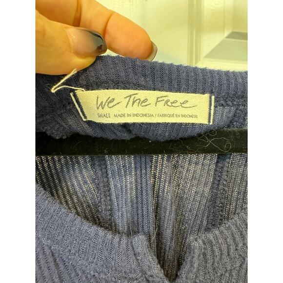 Free People we the free winter Sun tunic dress Blue Small - Picture 6 of 10